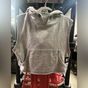 Ladies Ivy Park Sleeveless Cropped Hoodie